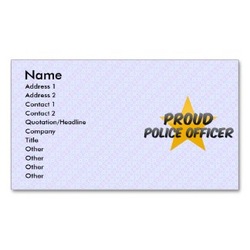 police officer business card